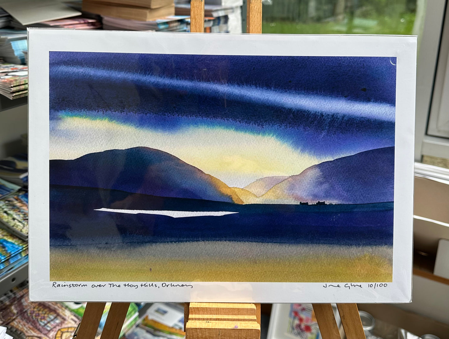Limited edition print/Rainstorm over The Hoy Hills, Orkney