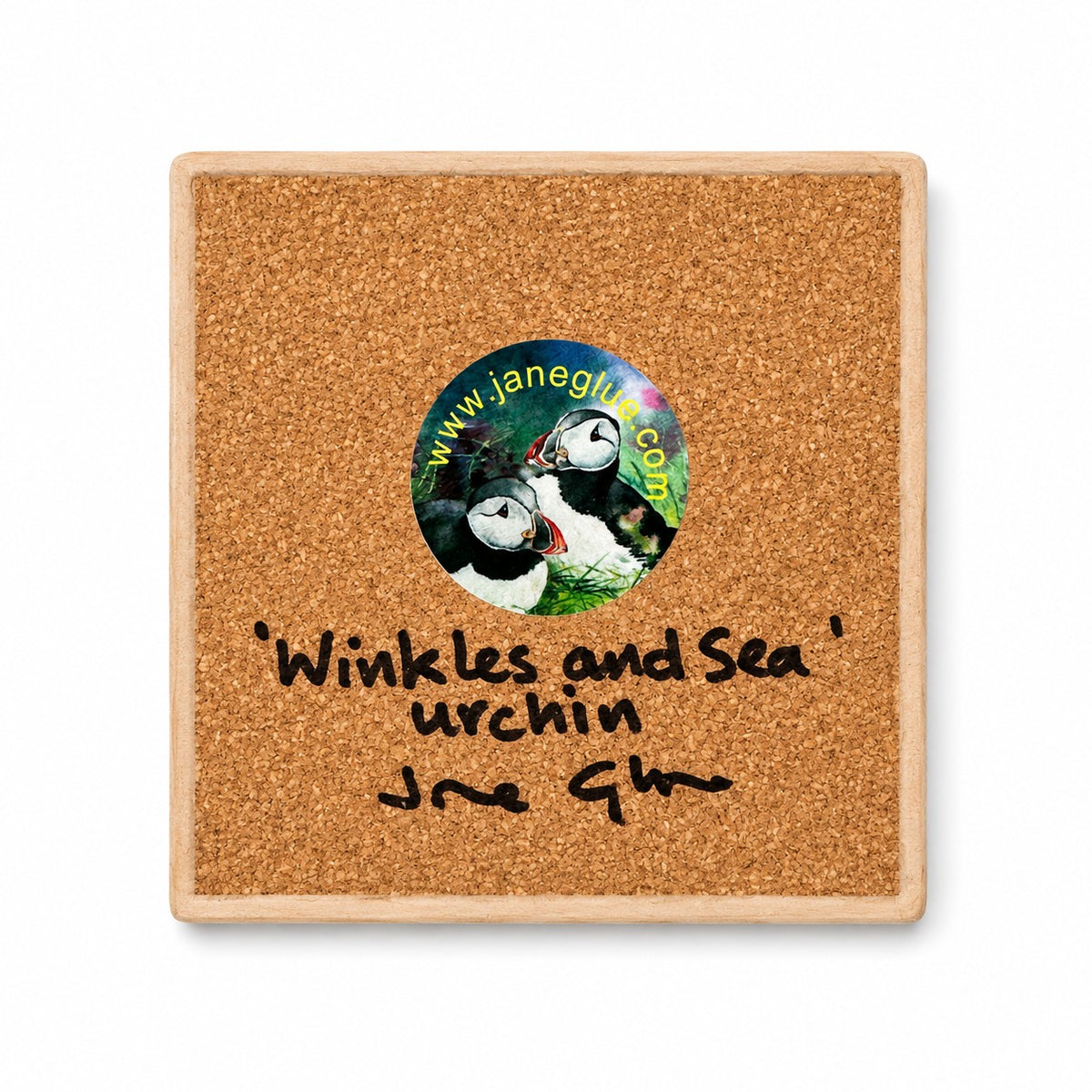 Small ceramic tile/Winkles and sea urchin