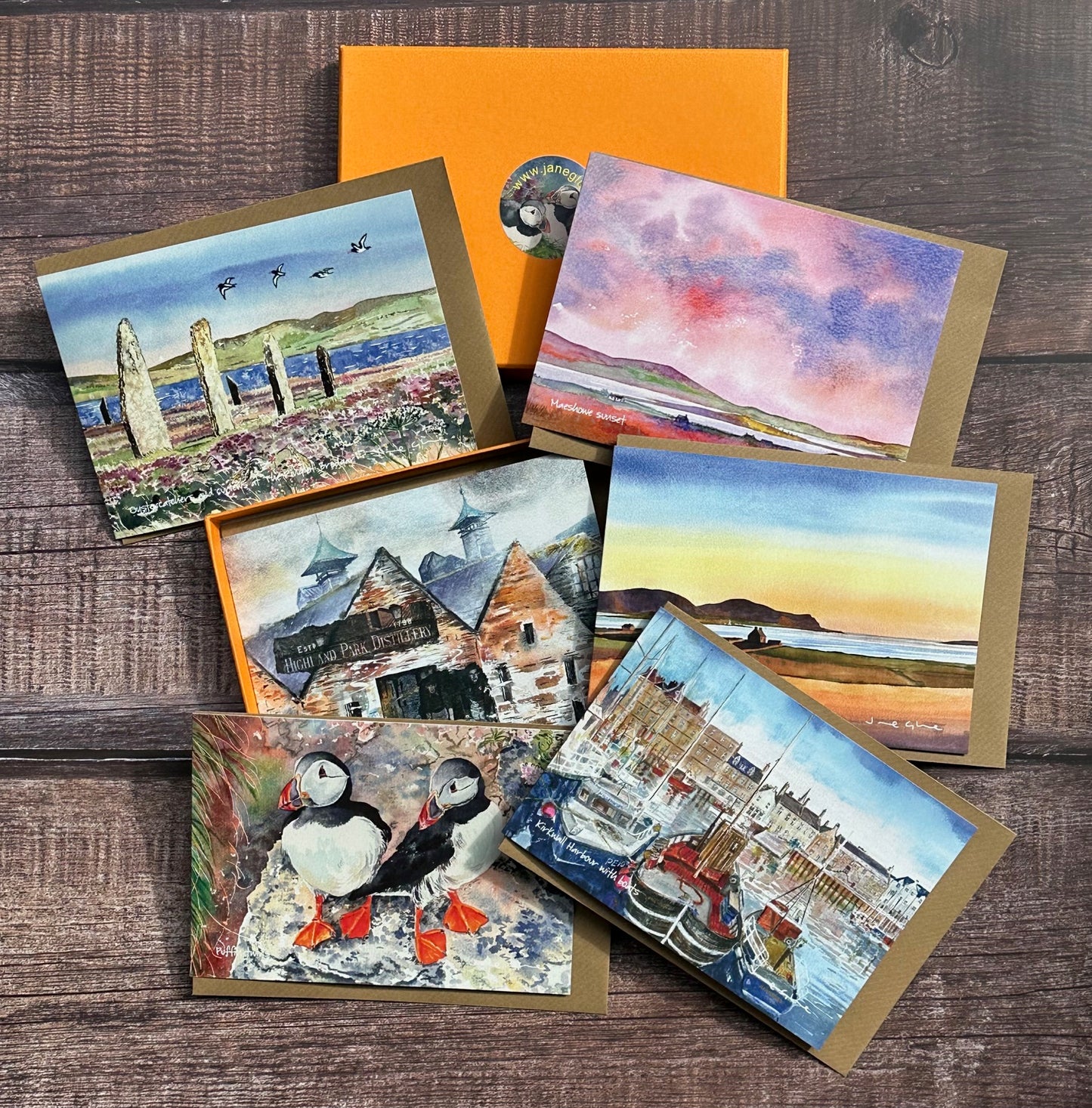 Boxed set of six cards /Best sellers