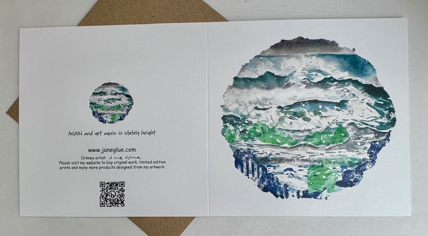 Large Card - Again and yet again in stately height