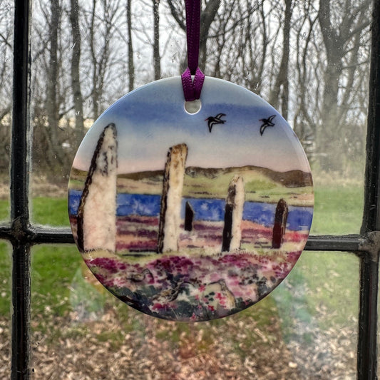Small round hanging ornament/The Ring of Brodgar