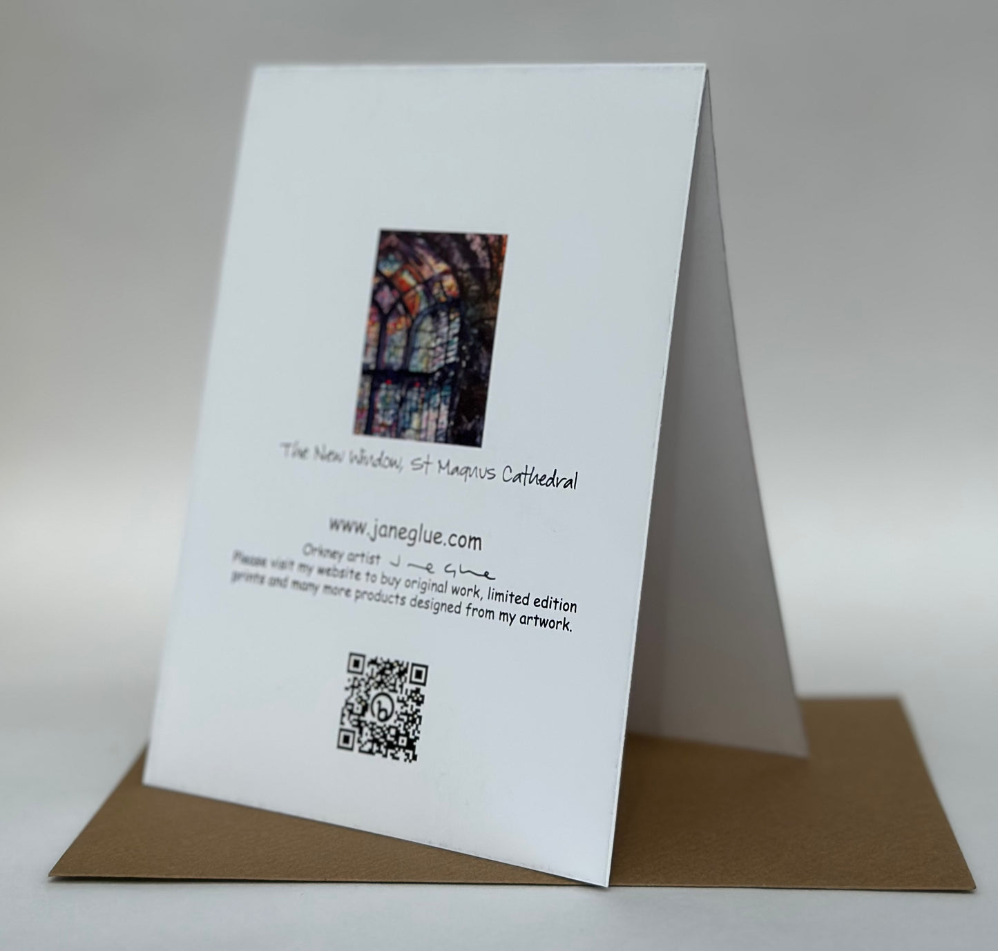 Card - The new window, St Magnus cathedral