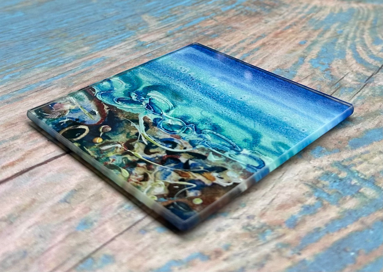 Glass coaster/Shorelines