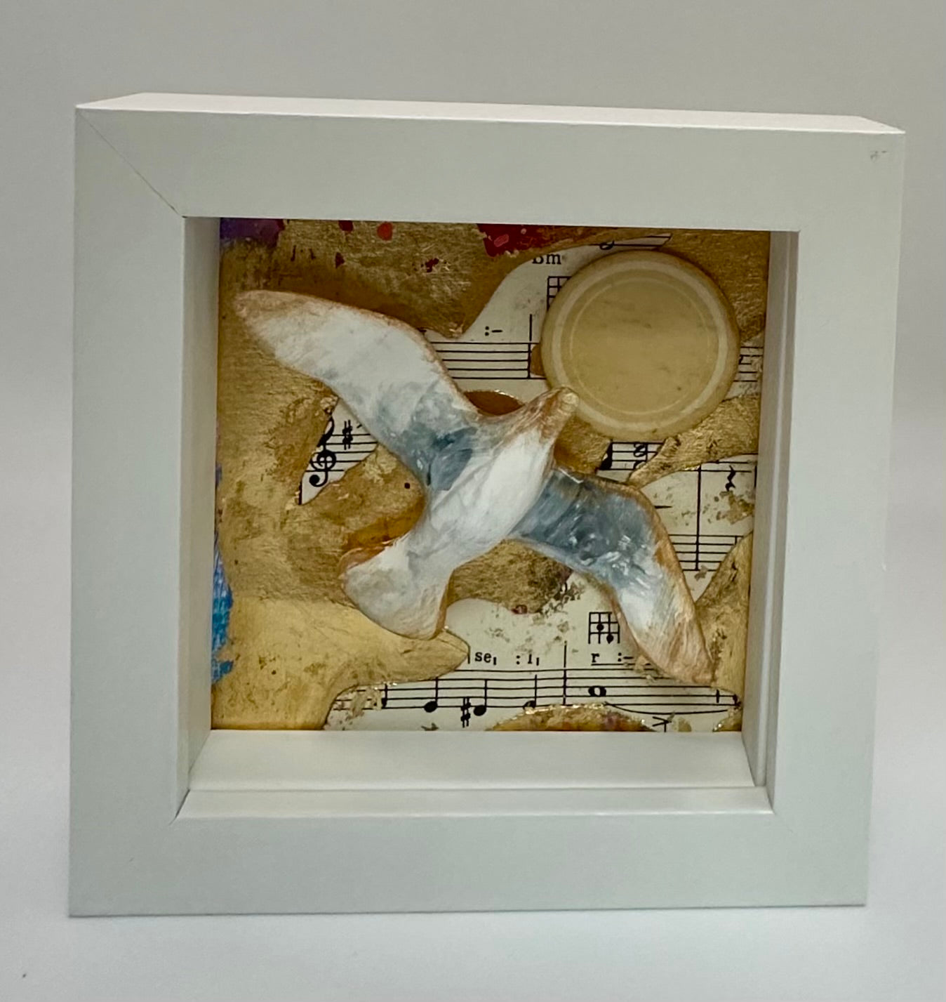 Original painting/Flying with the golden sun