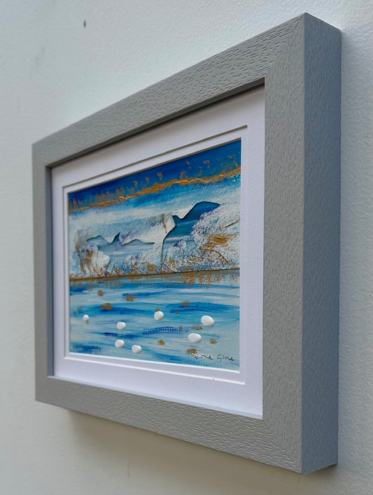 Original painting/Golden gulls