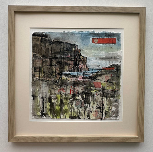 New! Original painting/Rackwick Cliffs