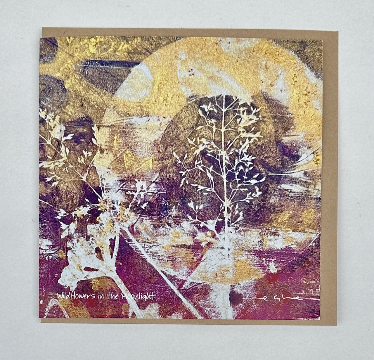 Large Card - Wildflowers in the moonlight