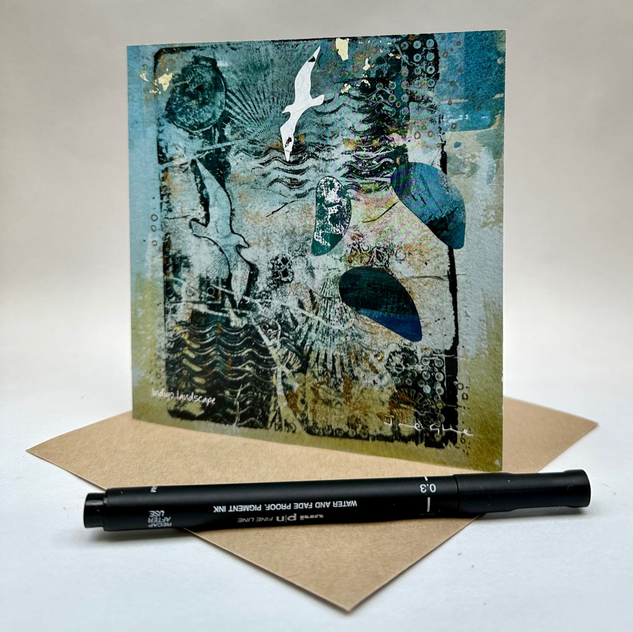 Large Card - Indigo Landscape