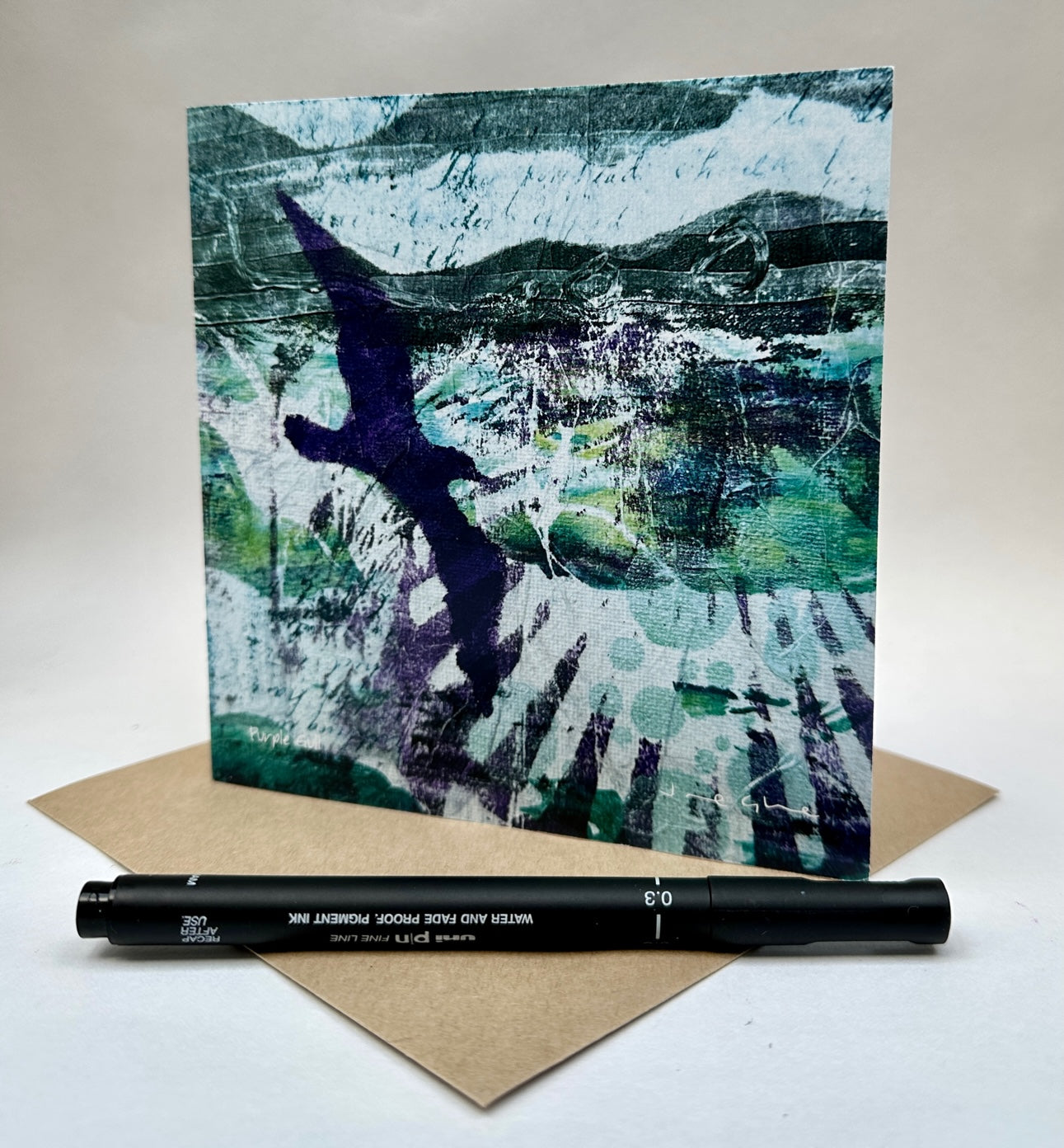 Large Card - Purple gull