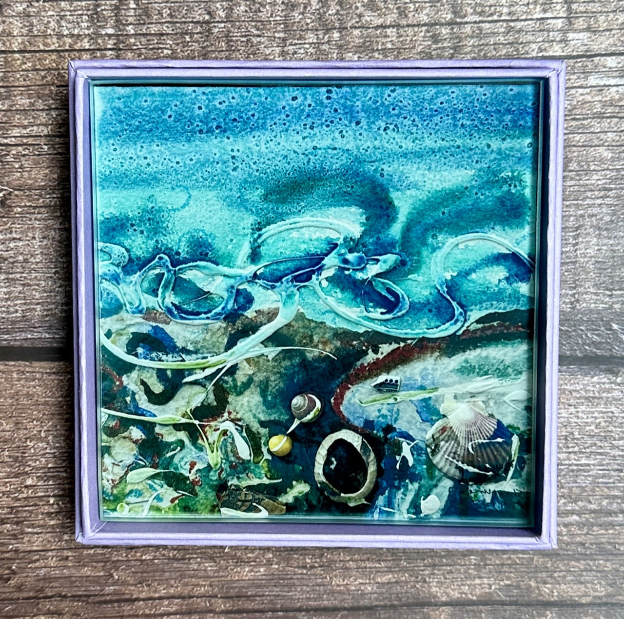 Glass coaster/Shorelines