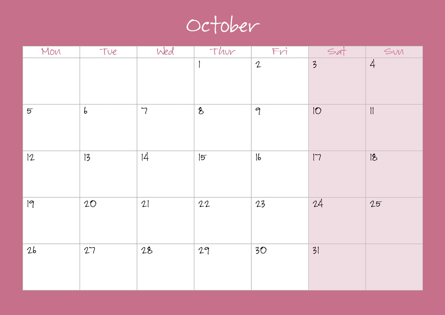 Pack of 3 Jane Glue 2026 Calendars