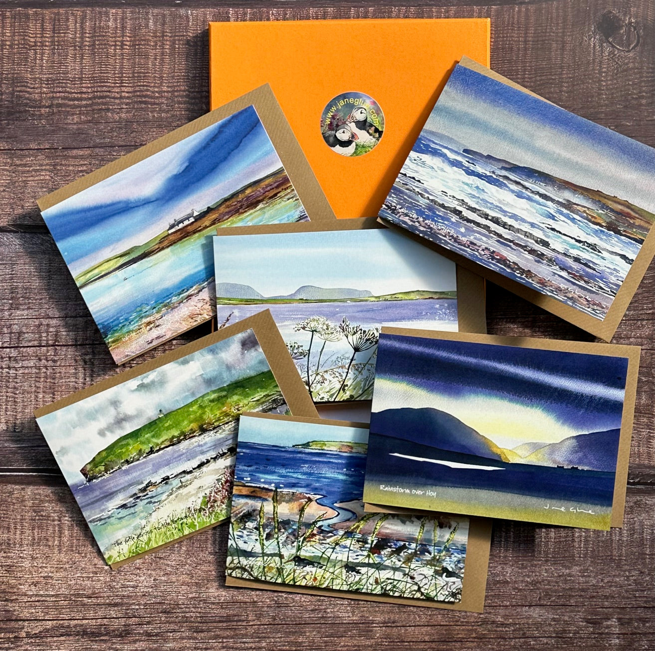 Boxed set of six cards /Orkney Landscape