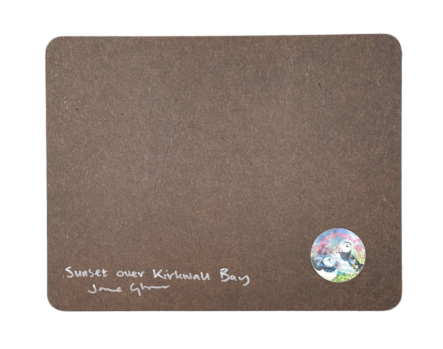 Designer tablemat/Sunset over Kirkwall bay