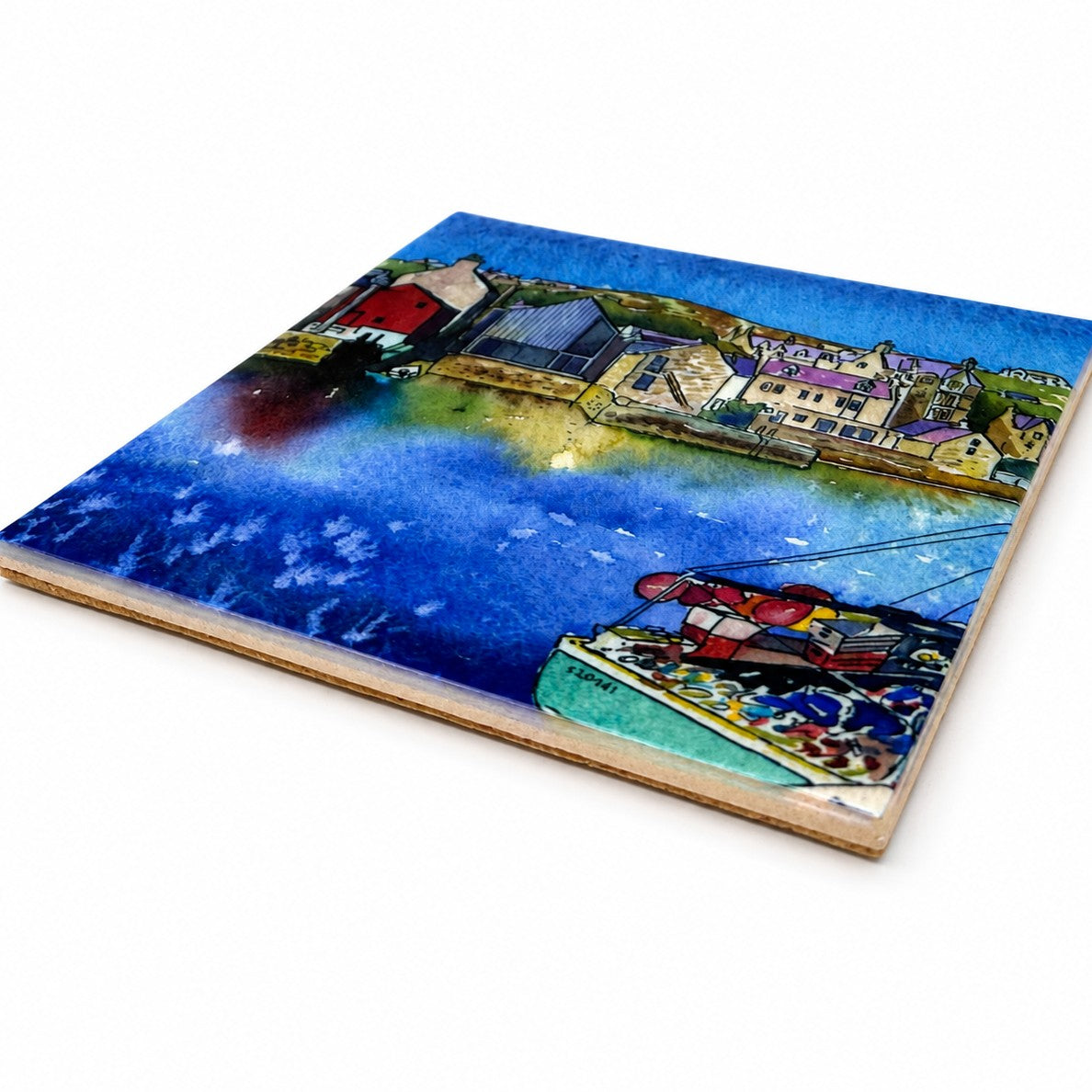 Medium ceramic tile/The Pier, Stromness