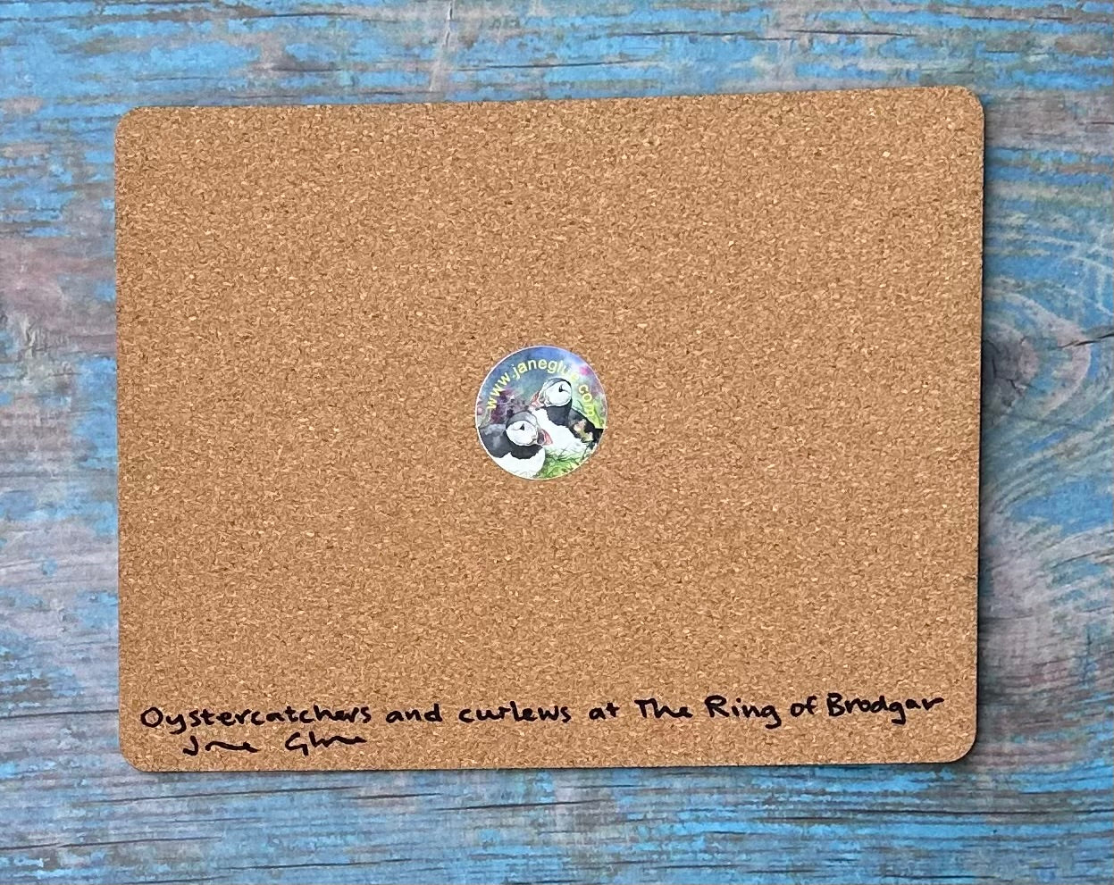 Tablemat/Oystercatchers and curlews at The Ring of Brodgar