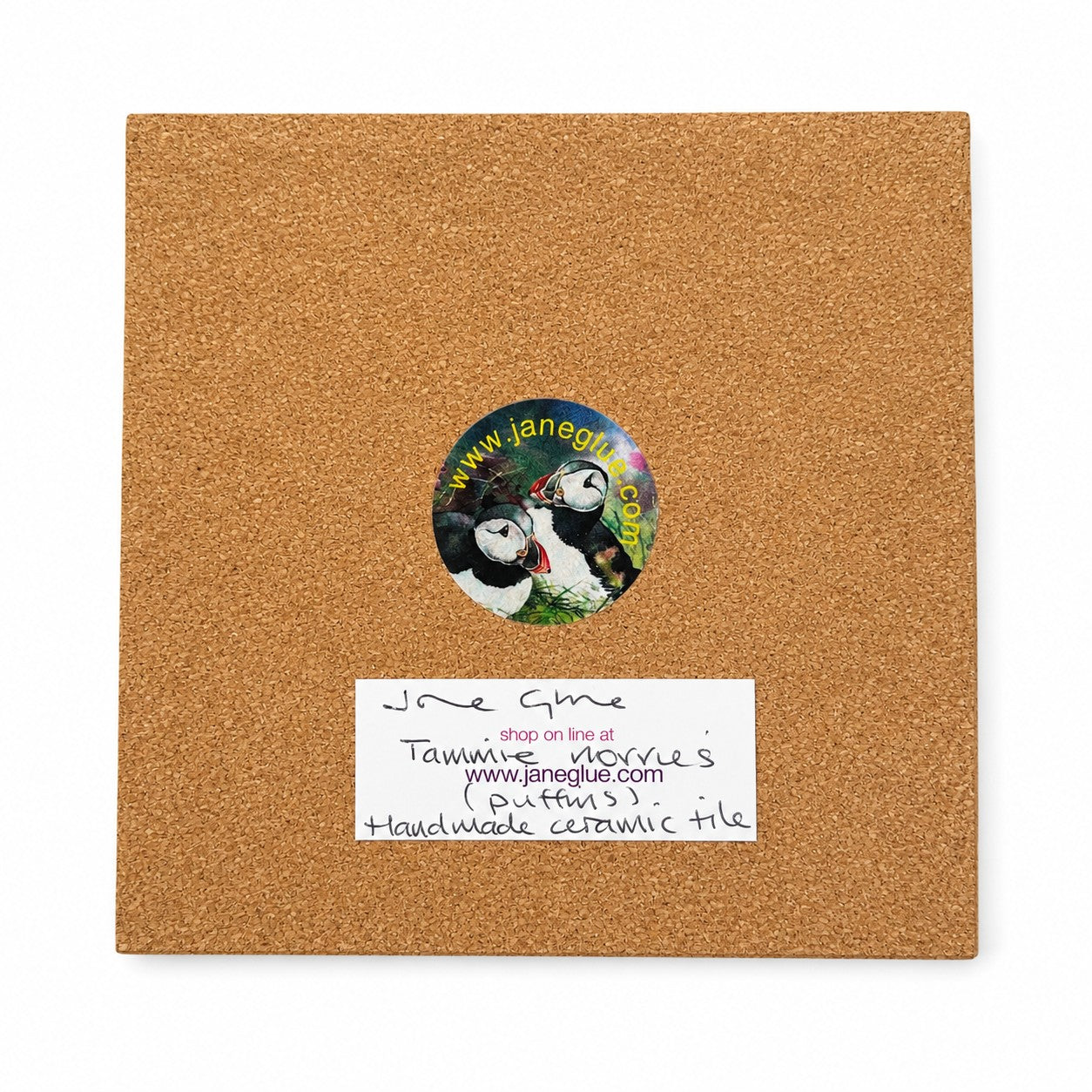 Medium ceramic tile/Tammie norries(Puffins)