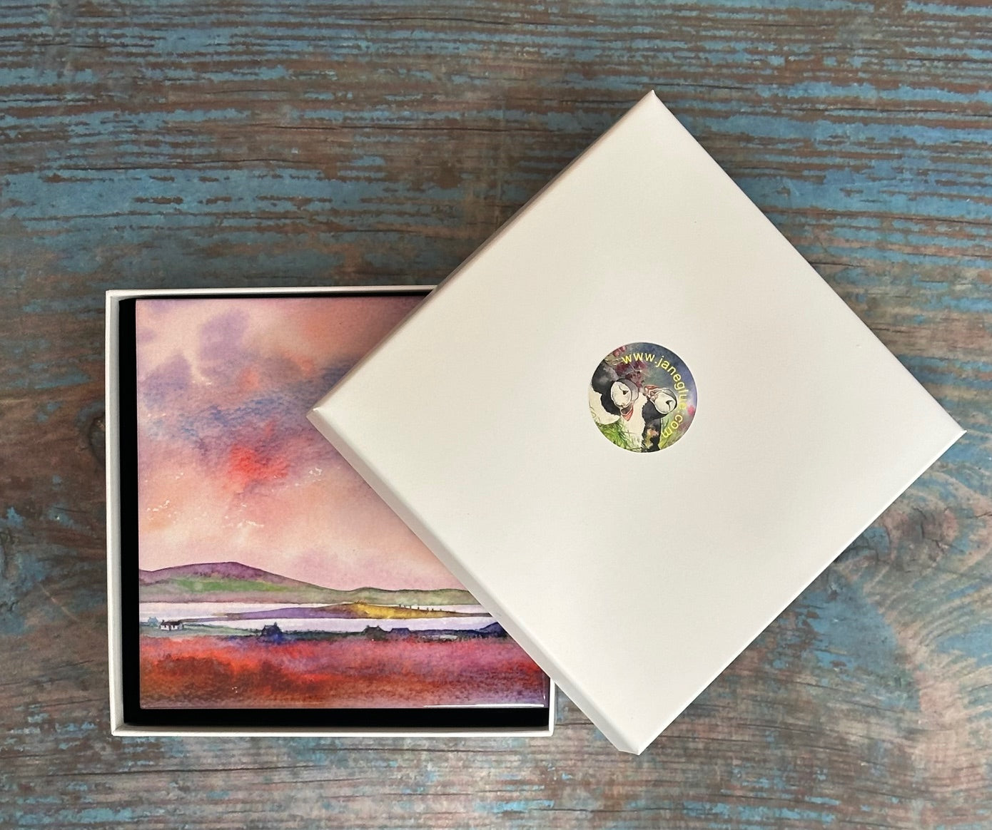 Medium ceramic tile/Maeshowe sunset