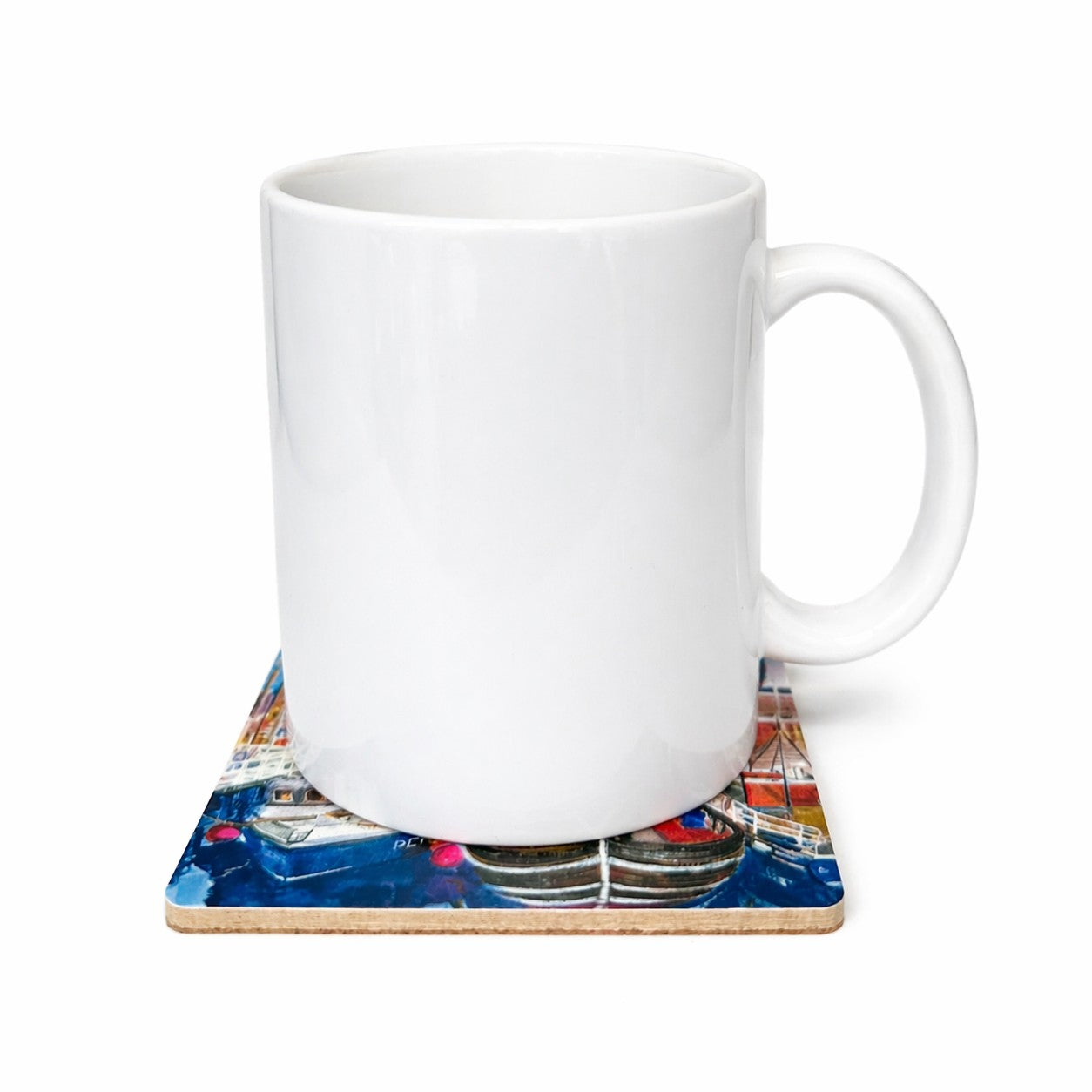 Coaster/Kirkwall harbour with boats