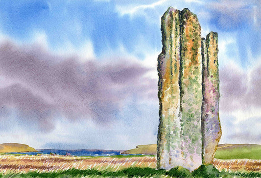 Limited edition print/The Stone of Setter, Eday