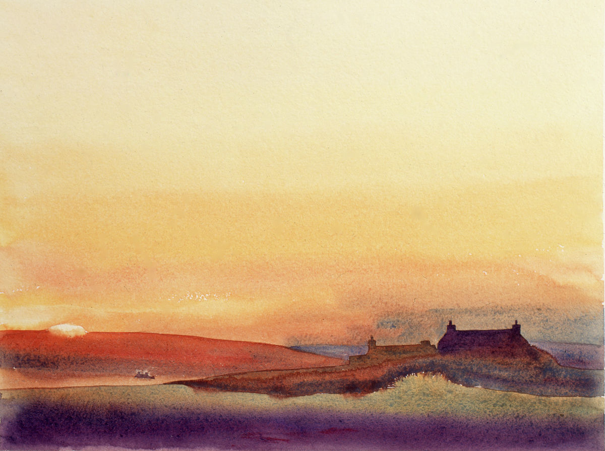Limited edition print/Misty sunset