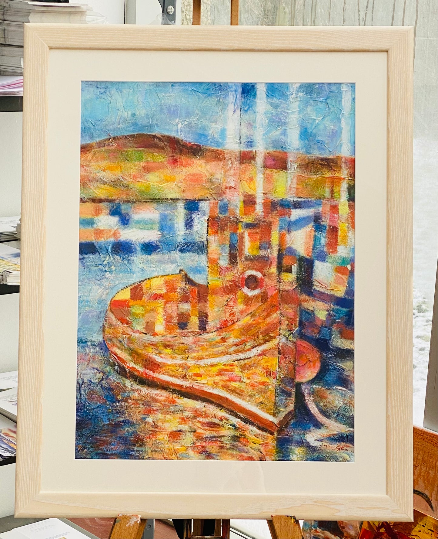 Limited edition print/Fisherman's Boat Abstract
