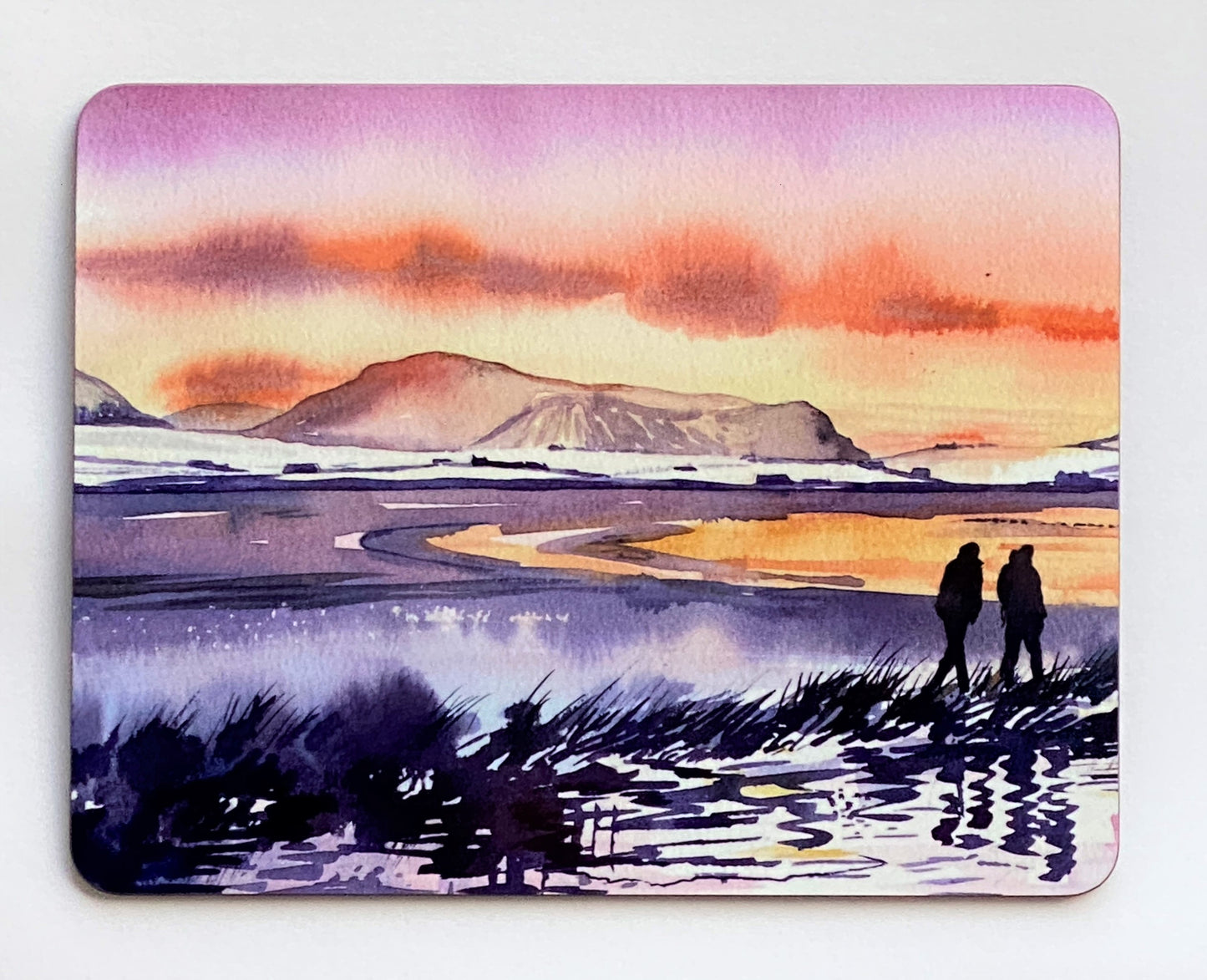 Designer tablemat/Sunset in the snow