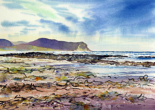 Limited edition print/Low tide at Warebeth beach, Orkney