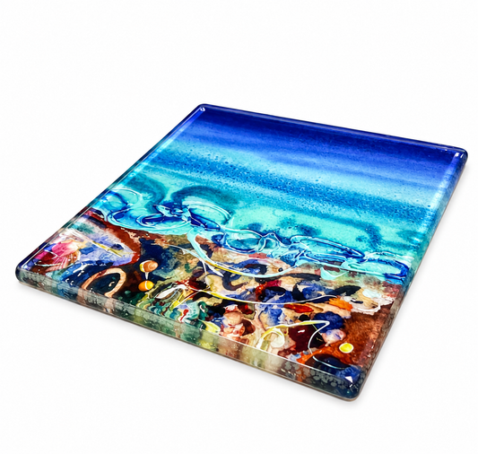 Glass coaster/Shorelines