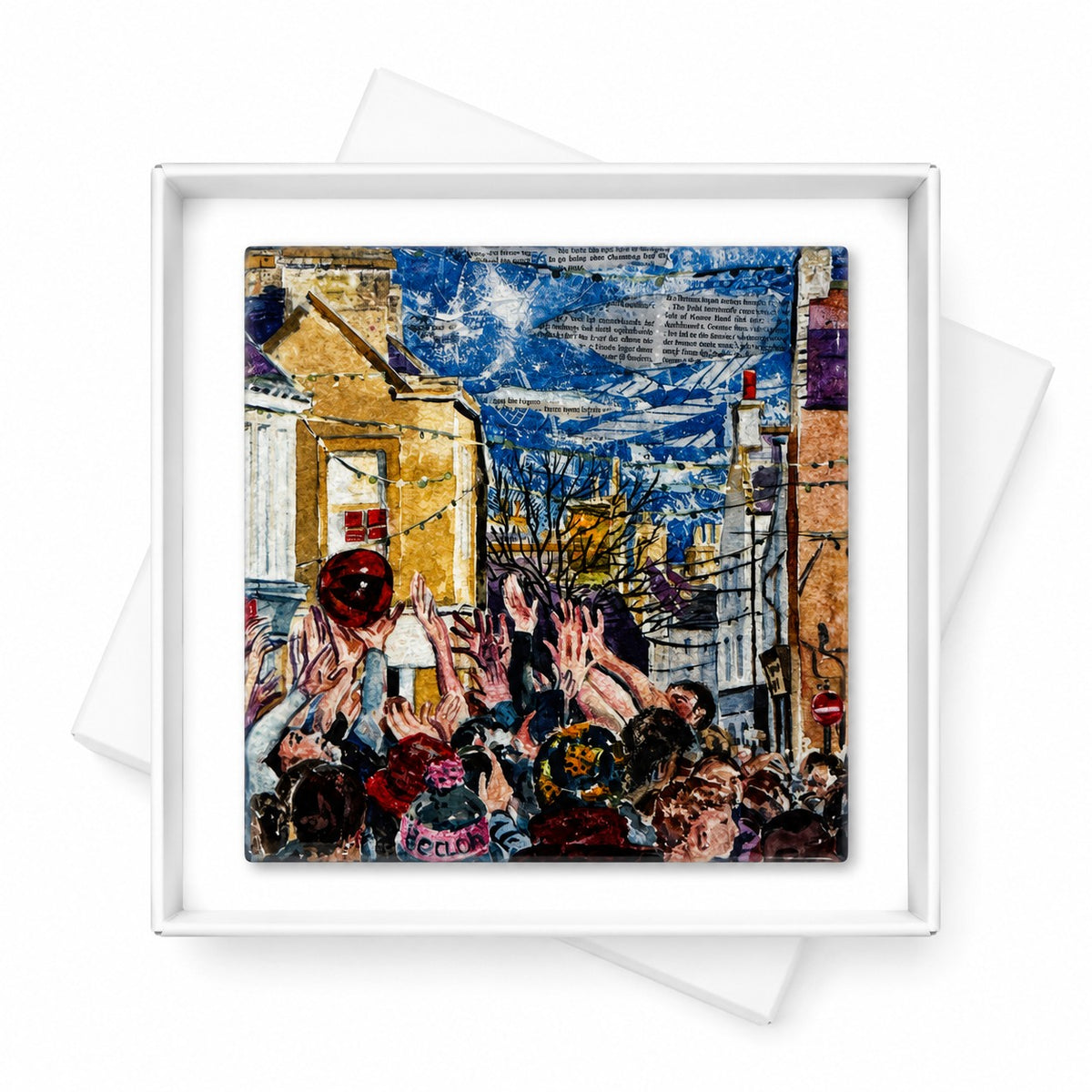 Small ceramic tile/Christmas Ba 2025