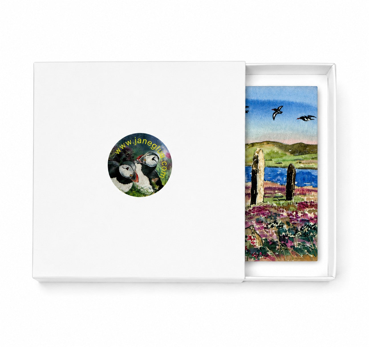 Small ceramic tile/Oystercatchers and curlews at The Ring of Brodgar