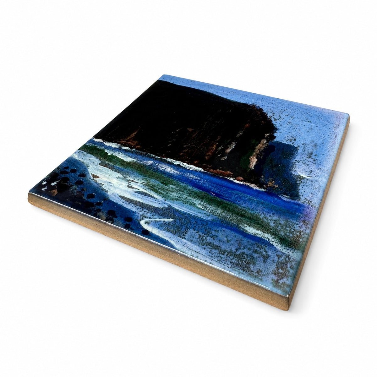 Small ceramic tile/Seastorm, Rackwick in Hoy