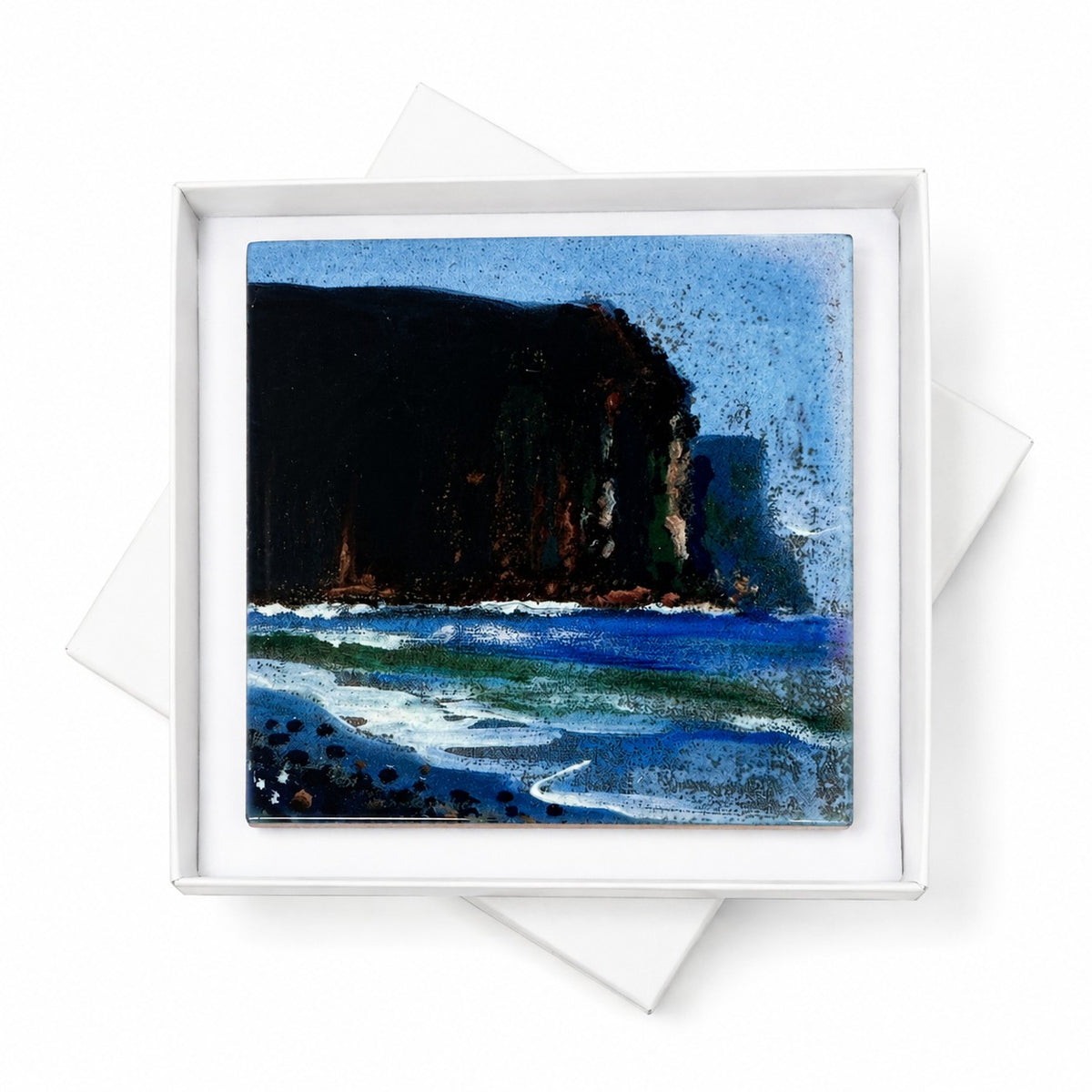 Small ceramic tile/Seastorm, Rackwick in Hoy