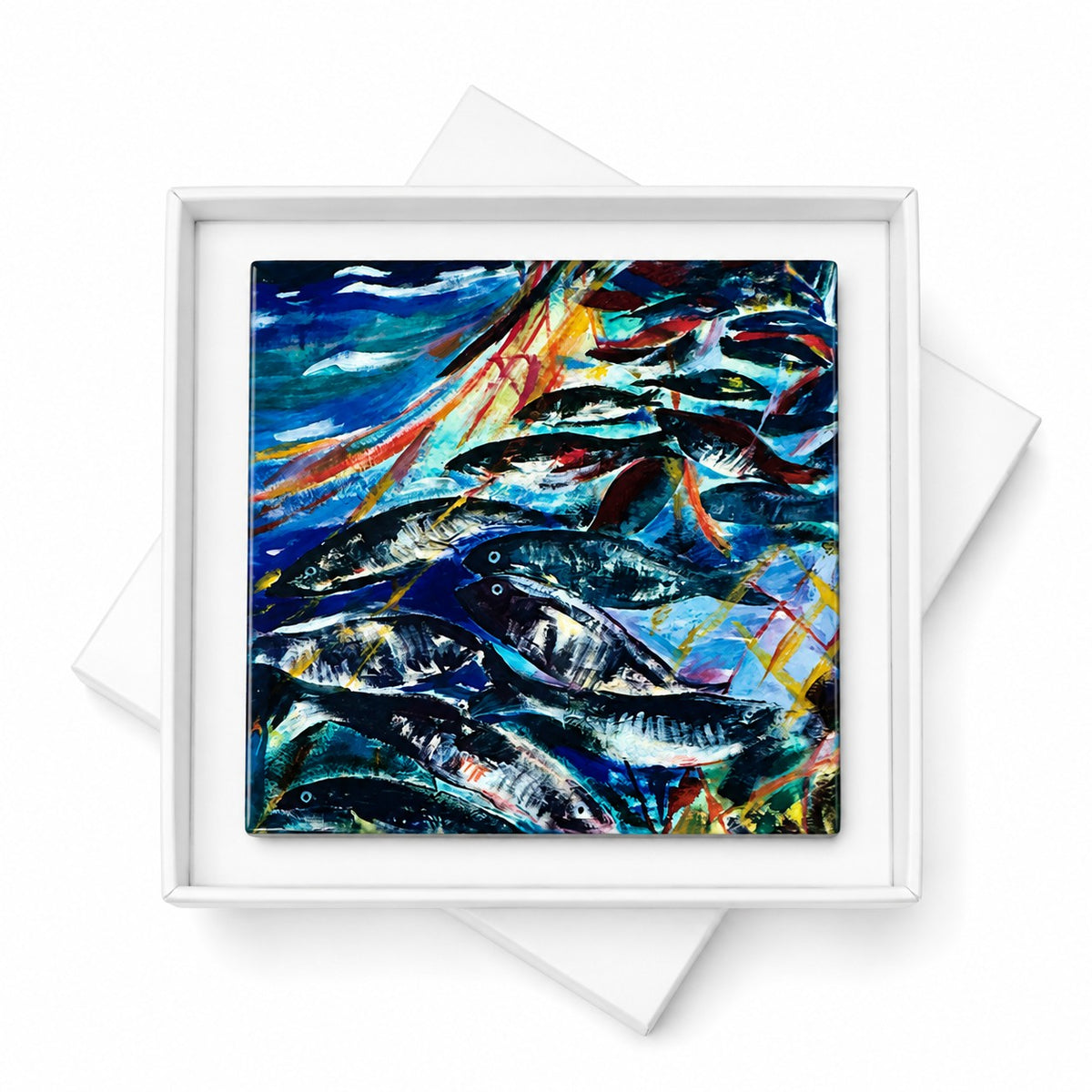 Small ceramic tile/Silver Darlings