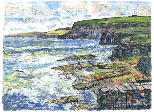 NEW! Original painting/Birsay Cliffs