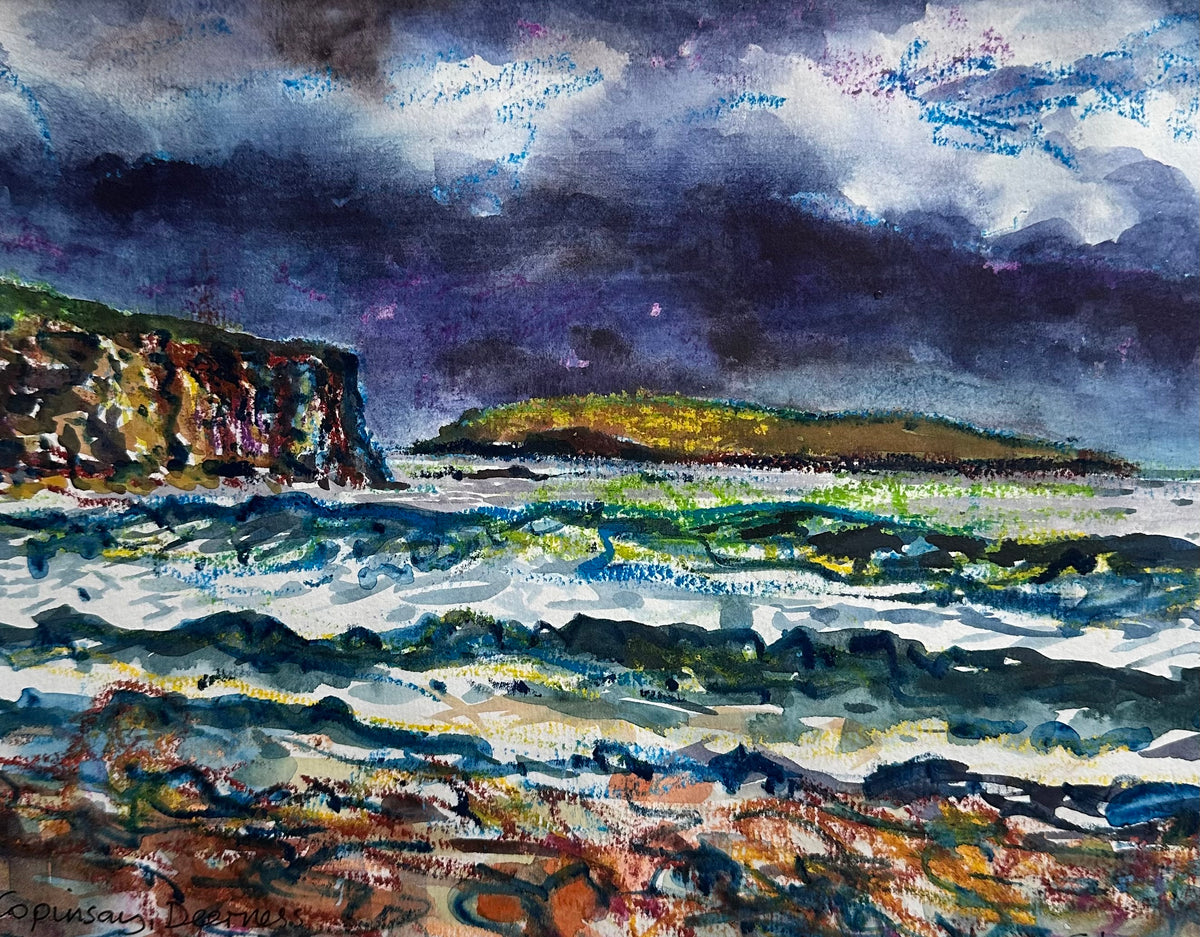 NEW! Original watercolour painting/Copinsay, Deerness