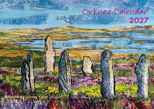 NEW IN! Jane Glue 2027 Orkney wall Calendar