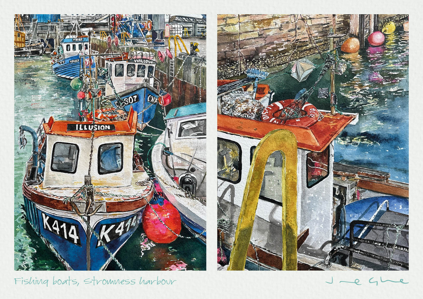 Pack of Three Jane Glue 2027 Orkney Wall Calendars