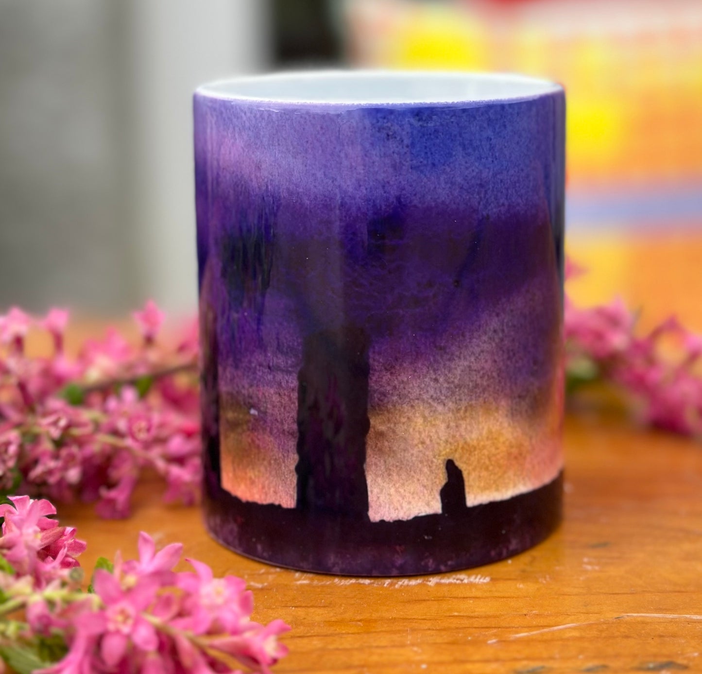 Ceramic mug/Dark sunset at The Ring of Brodgar
