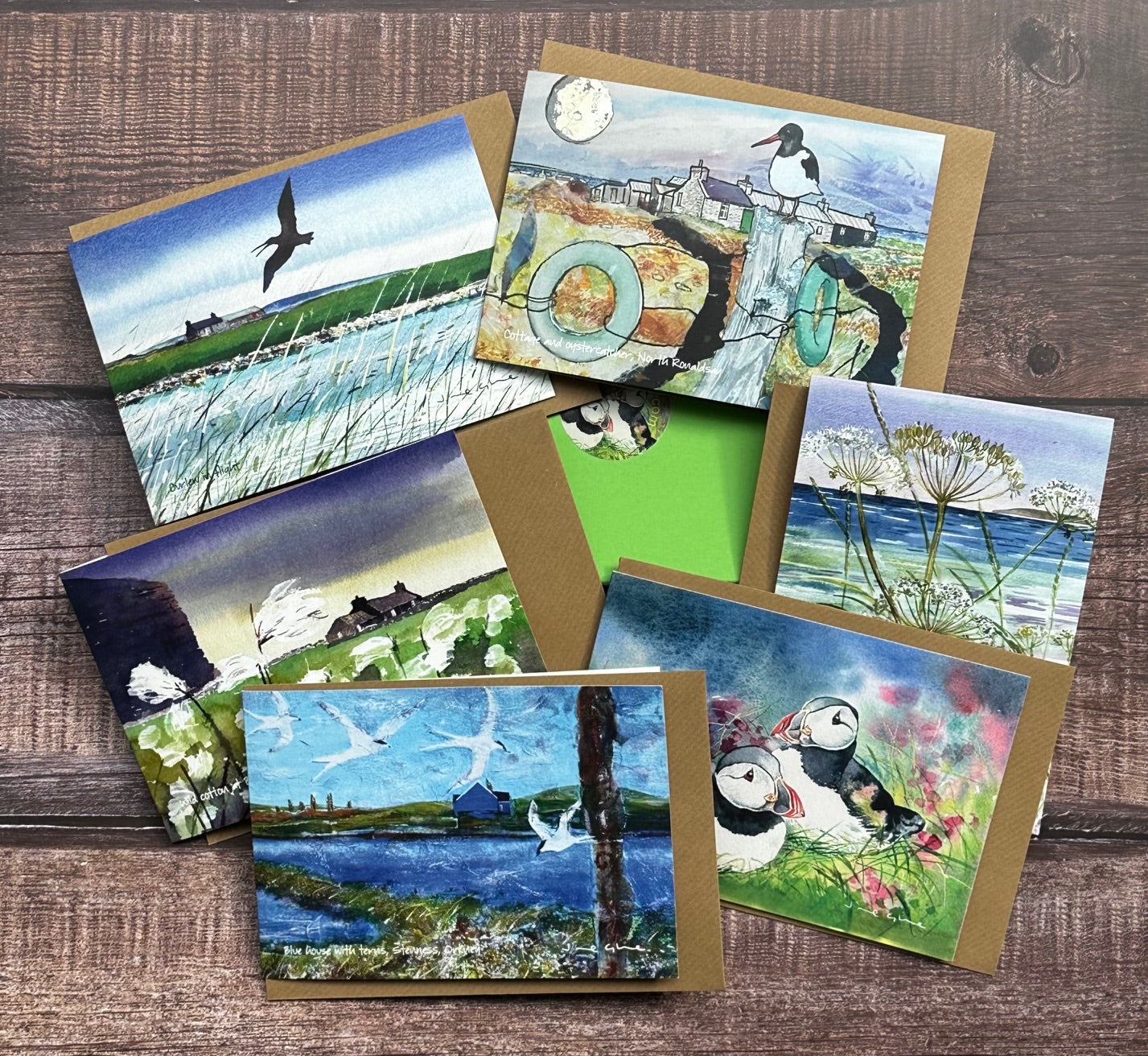 Boxed set of six cards /Fauna and Flora