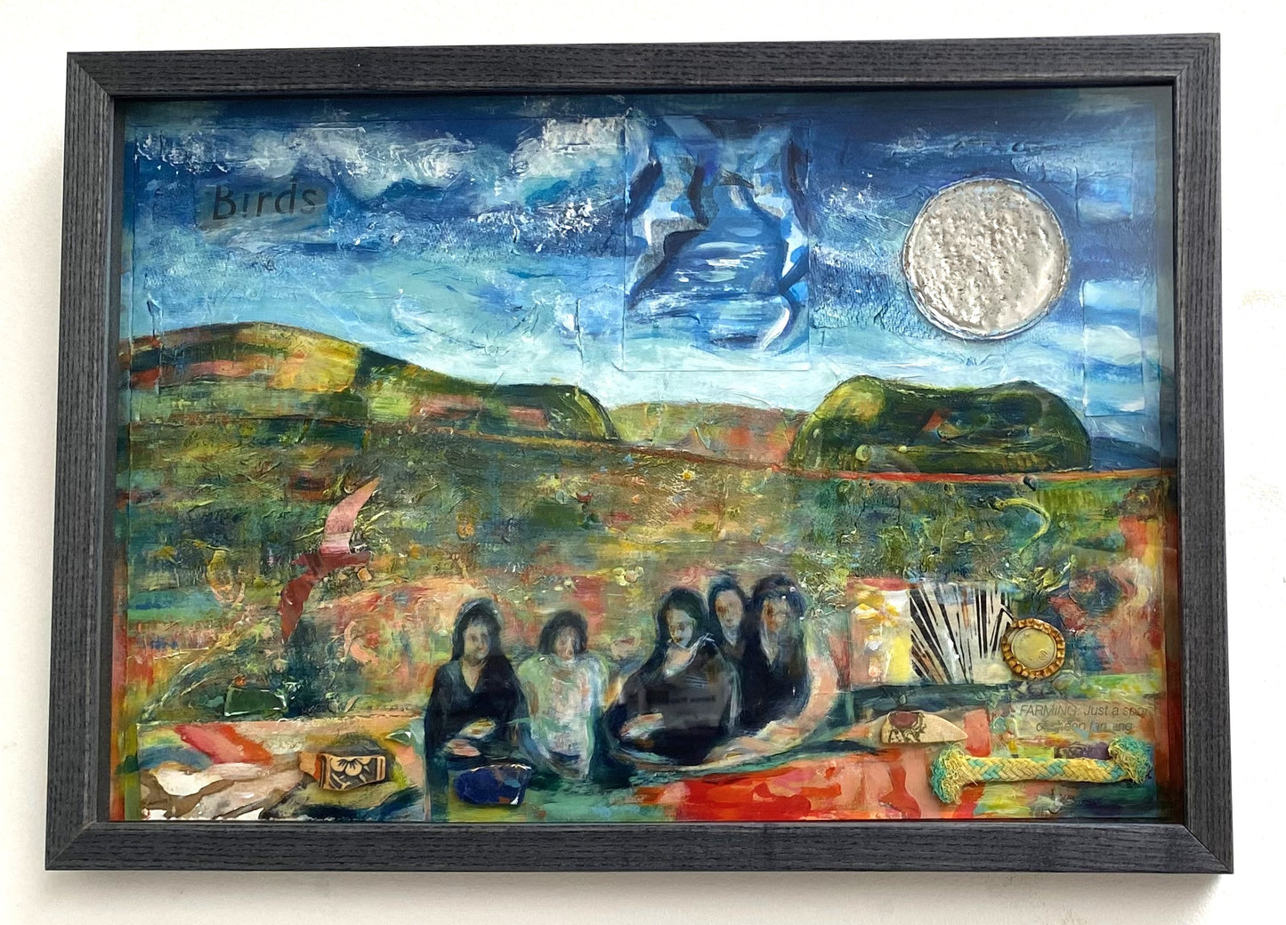 Original painting framed/Forgotten picnic