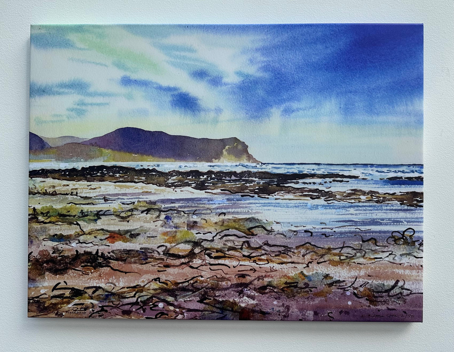 Canvas print/Low tide at Warebeth Beach