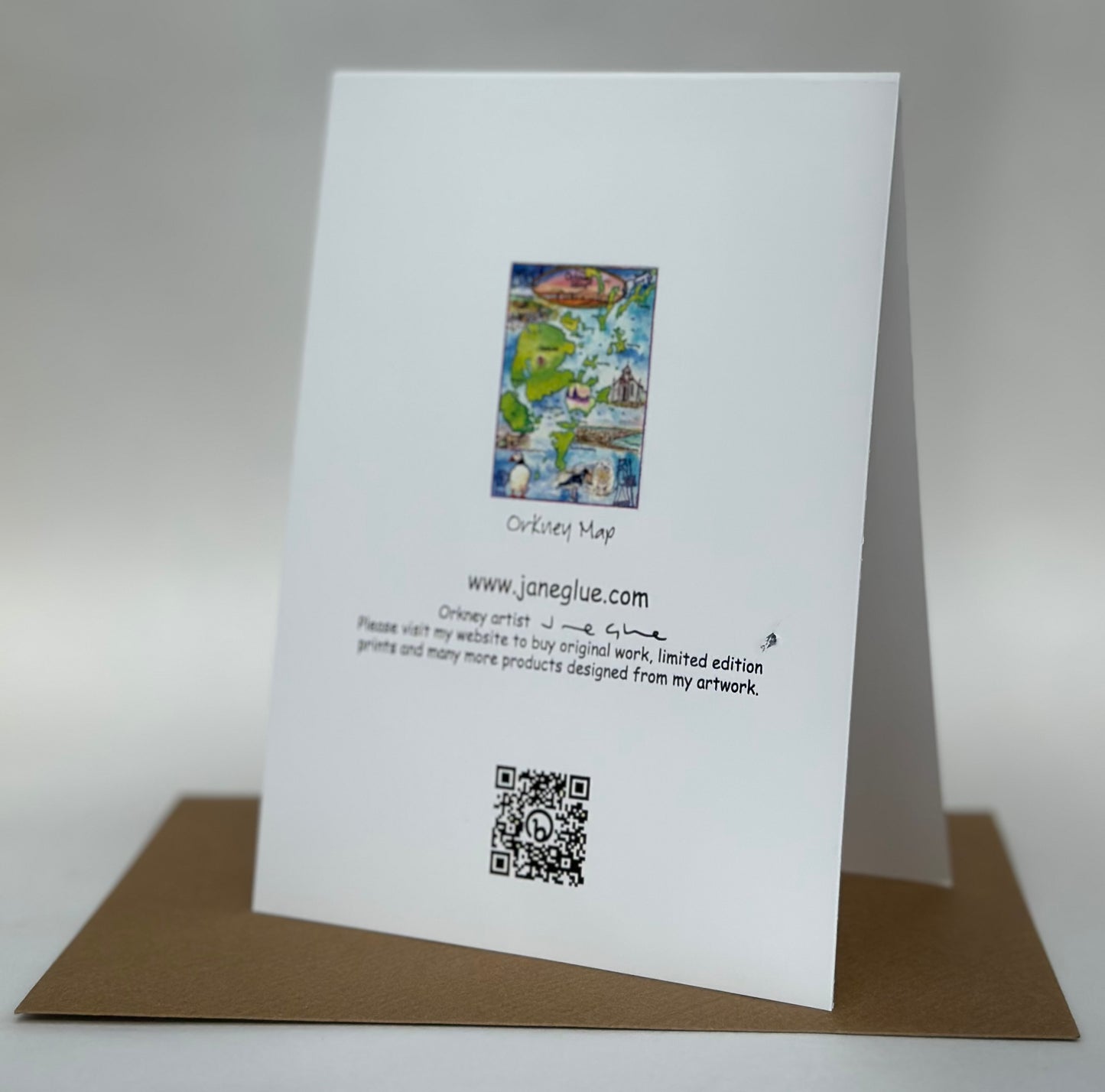 Card -  Orkney map