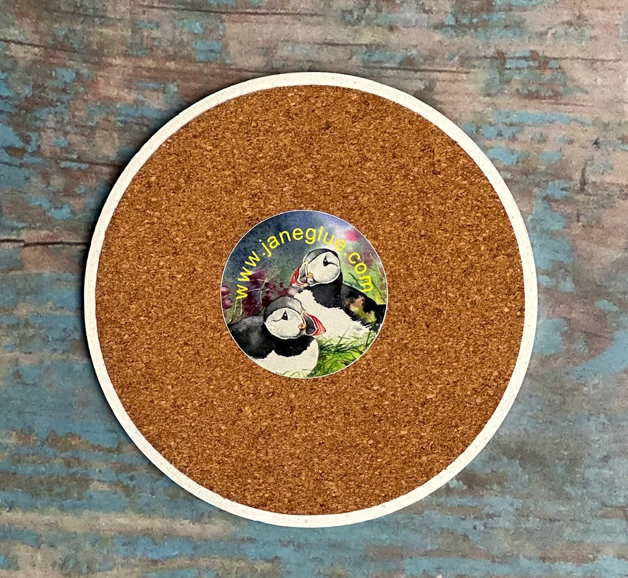 Ceramic coaster/Tammie norries(puffins)