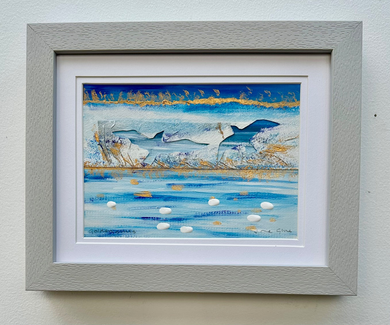 Original painting/Golden gulls