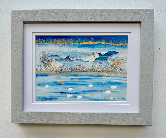 Original painting/Golden gulls