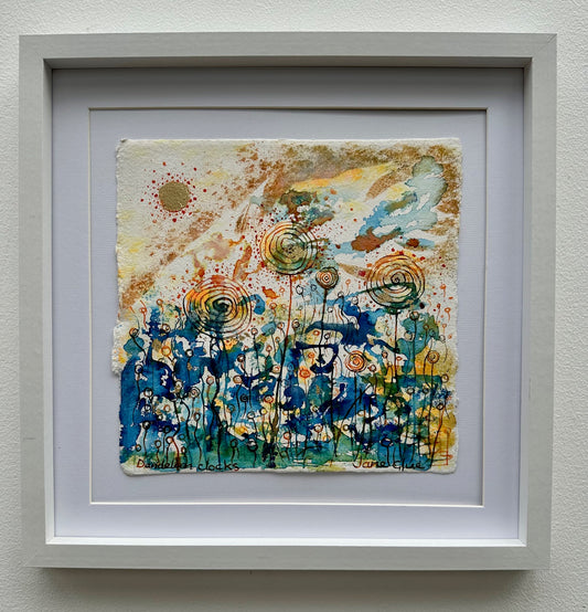Original painting/Dandelion clocks