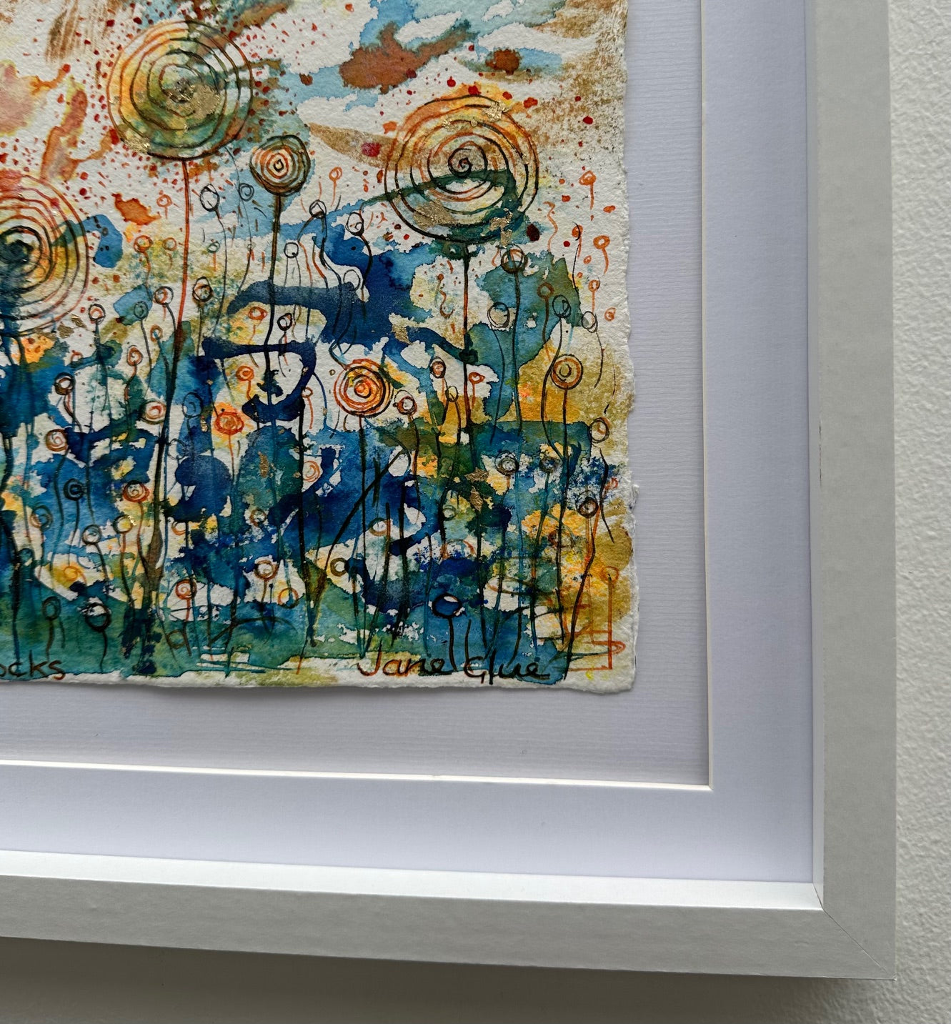 Original painting/Dandelion clocks