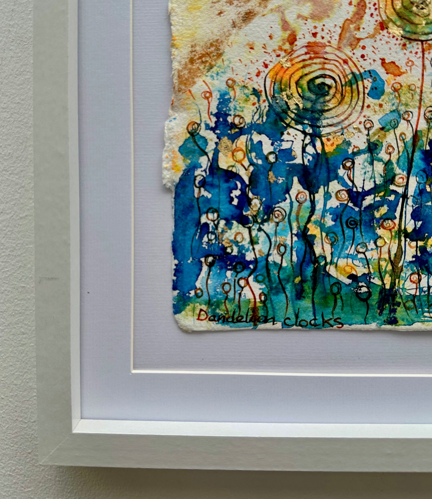 Original painting/Dandelion clocks