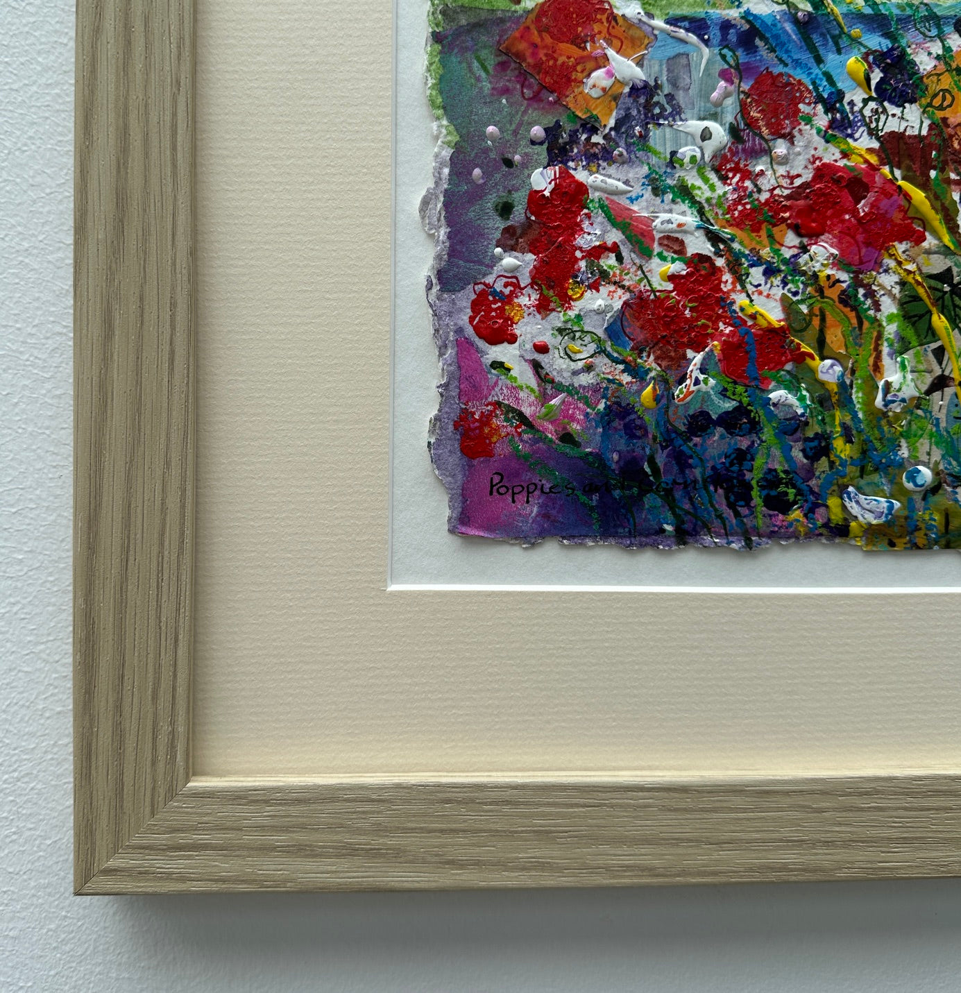 NEW! Original painting/Poppies and cornflowers