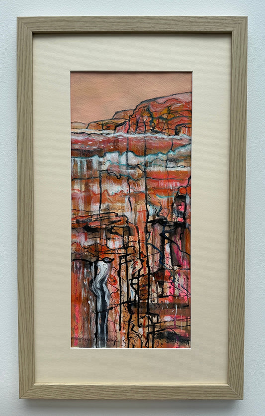 NEW! Original painting/ Abstract shoreline